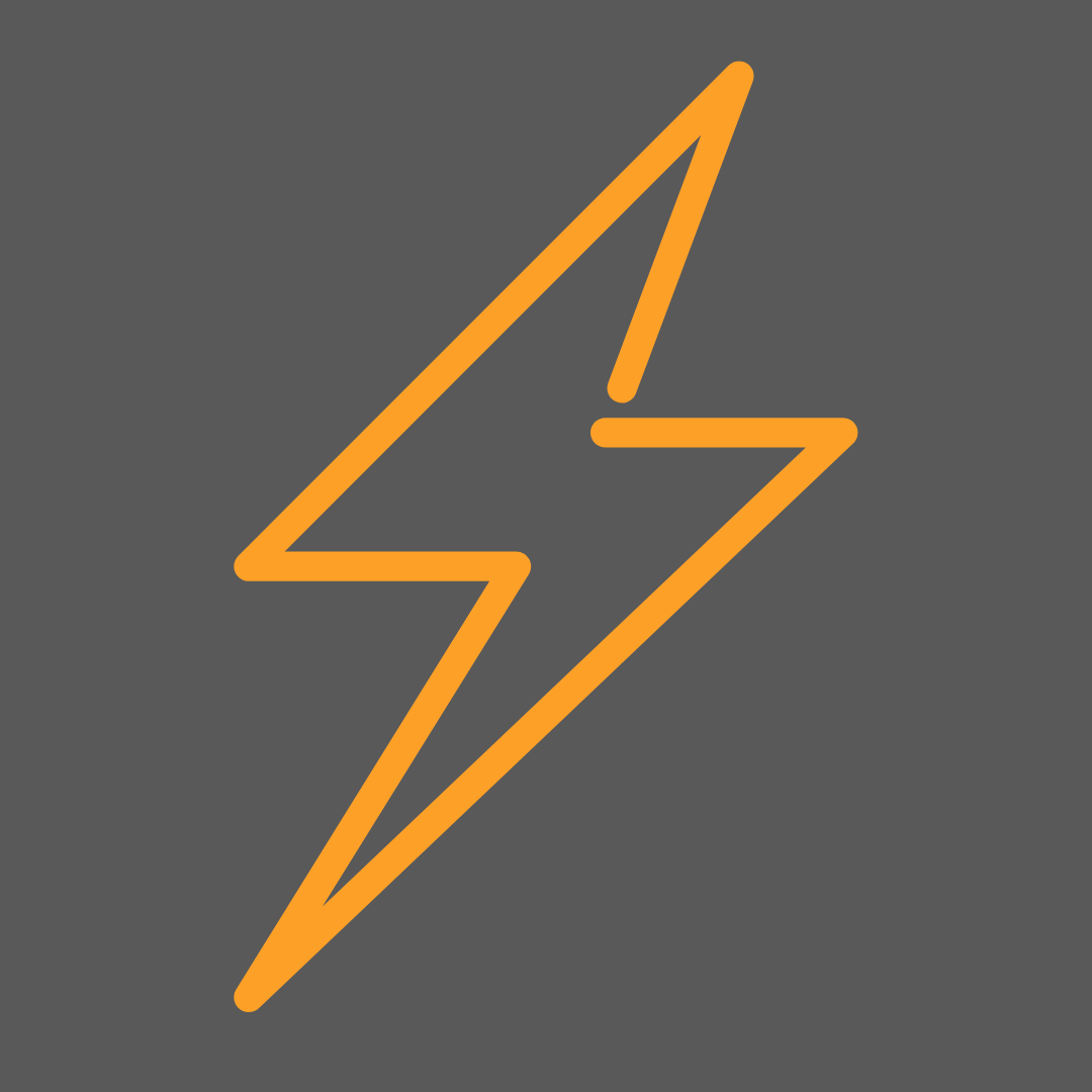 Arc Flash Analysis - a yellow lightning bolt on a gray background